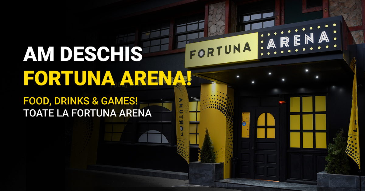 Food, drinks & games! Toate la Fortuna Arena