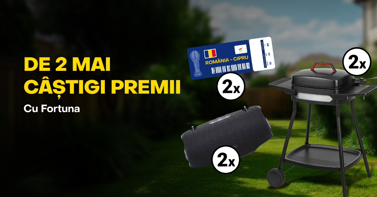 De 2 Mai, câștigi premii X2 – Dublu vibe, Dublu premiu!
