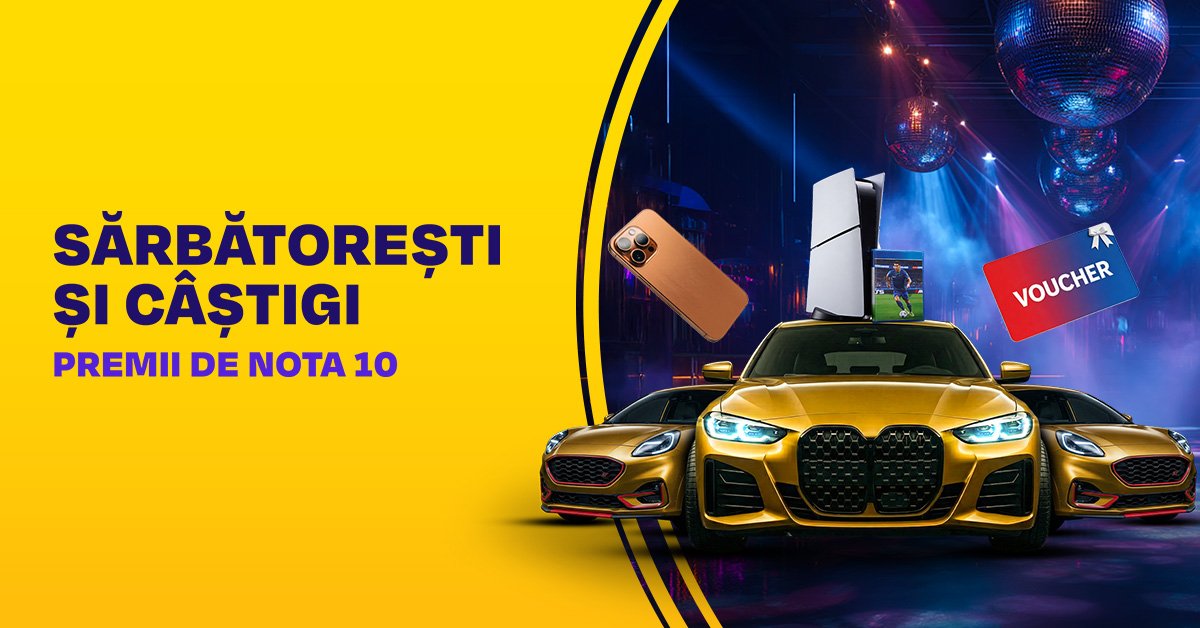 10 ani cu premii de milioane! Hai să sărbătorești cu Fortuna 